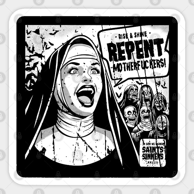 Saints & Sinners Sticker by artslaves